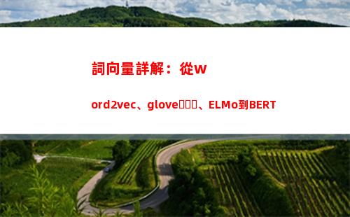 詞向量詳解：從word2vec、glove、ELMo到BERT(向量的起源和發(fā)展詳解)